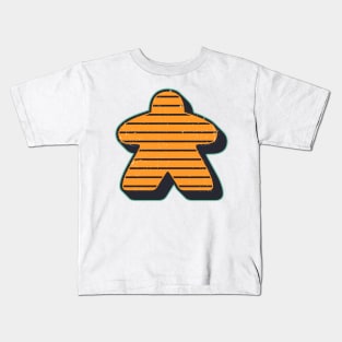 Retro Board Game Meeple Kids T-Shirt